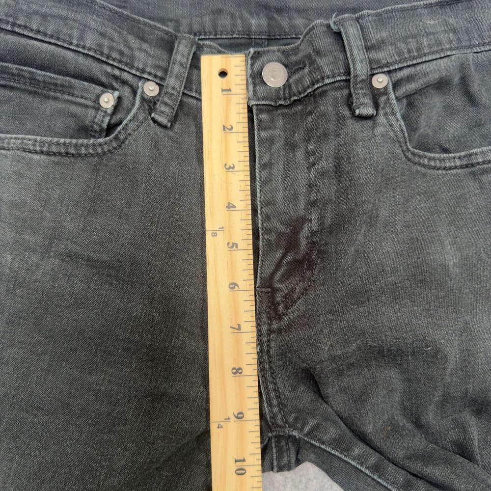 Levis 511 Slim Fit Jeans Mens 31x32 Faded Black Denim Pants 04511-2373 - Picture 8 of 10